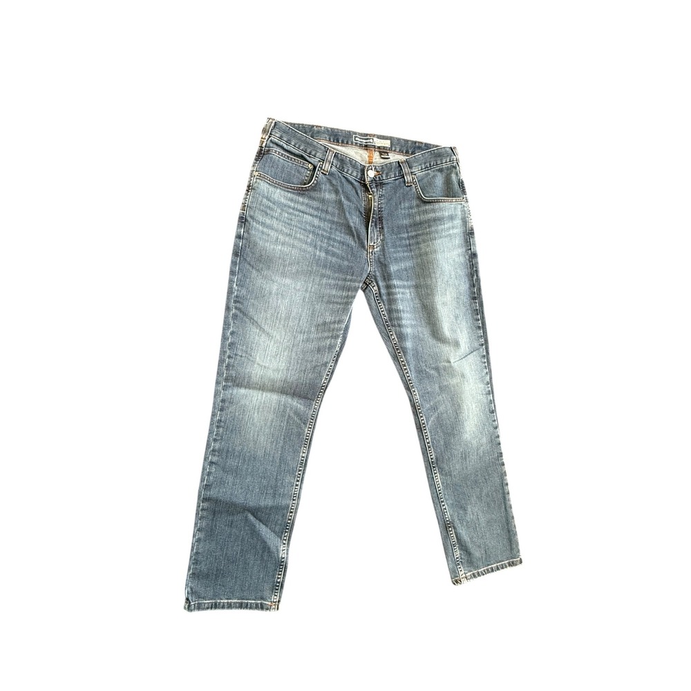 Carhartt Mens Jeans 36x30 Relaxed Fit Rugged Flex Tapered Workwear Blue Denim